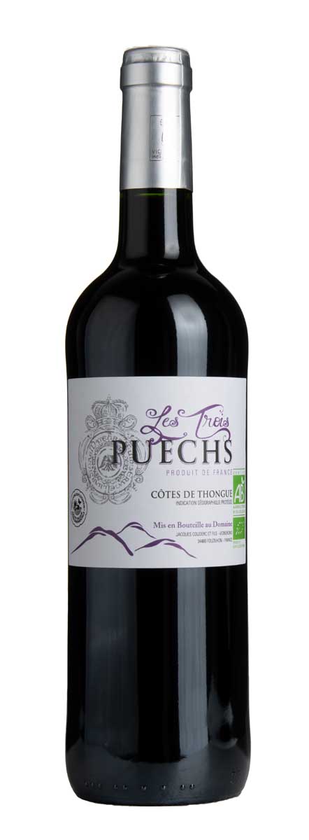 vin rouge bio igp cotes de thongue